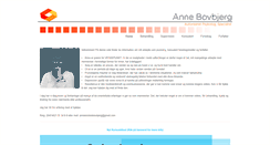Desktop Screenshot of annebovbjerg.com
